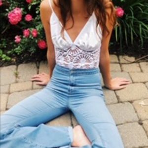 ChezLiLi Silk Fan Lace Cami